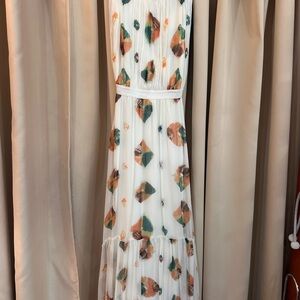 Ulla Johnson Sarai Dress in Cream with Multicolor Details NWT Size 6
